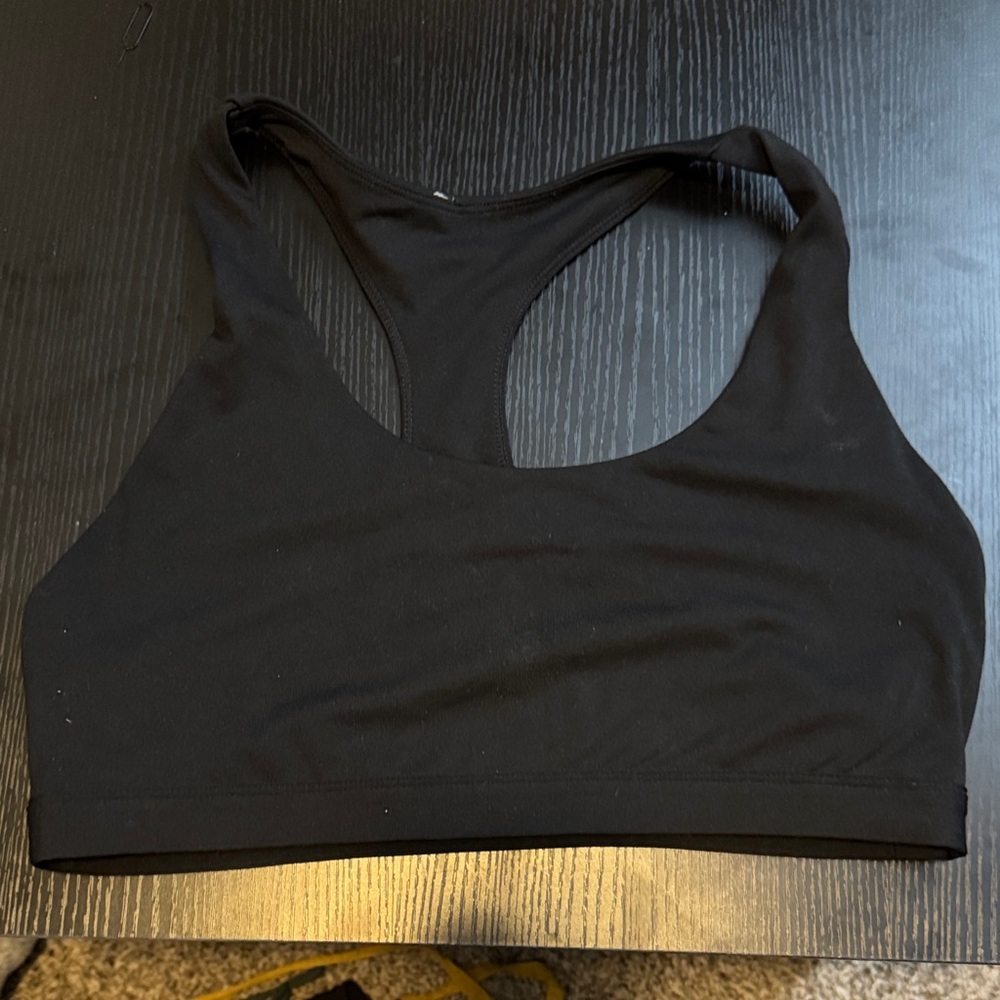 Fabletics // Racerback Sports Bra (L - Black)
